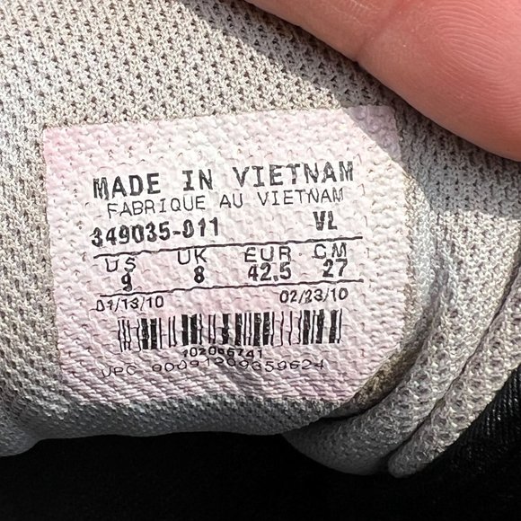 NIKE Merciless Shark Men's 9 Black White Football Cleats Shoes 349035-011 - Picture 2 of 12